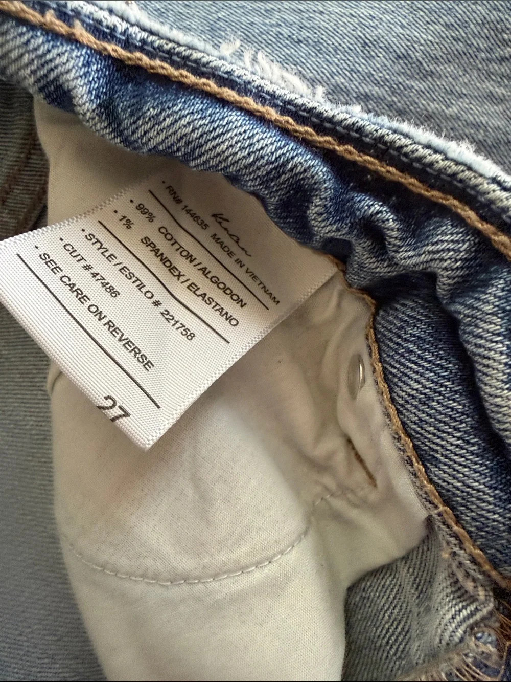 KanCan Light Wash Straight Leg Jeans